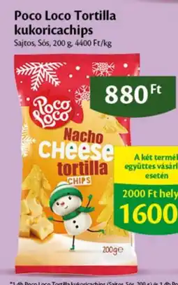 EcoFamily Poco Loco Tortilla kukoricachips ajánlat