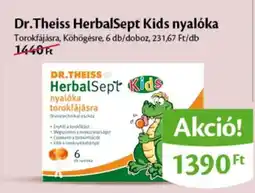 EcoFamily Dr.Theiss HerbalSept Kids nyalóka ajánlat