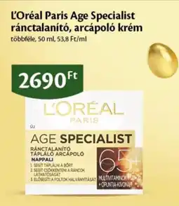 EcoFamily L'Oréal Paris Age Specialist ránctalanító, arcápoló krém ajánlat