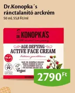 EcoFamily Dr.Konopka's ránctalanító arckrém ajánlat