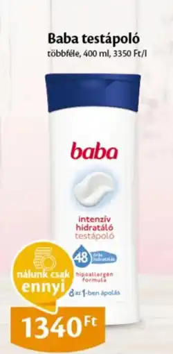 EcoFamily Baba testápoló ajánlat