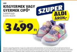 ALDI Kisgyermek vagy gyermek cipő ajánlat