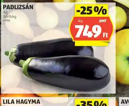 ALDI Padlizsán ajánlat