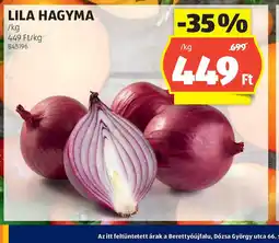 ALDI Lila Hagyma ajánlat