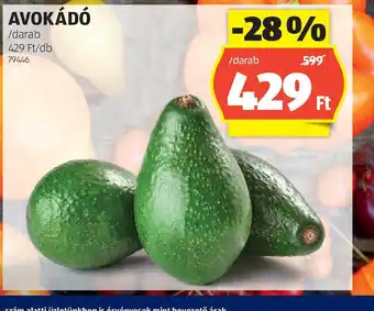 ALDI Avokád ajánlat