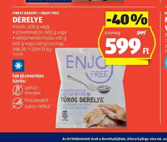 ALDI Enjoy Free Túr Derelye ajánlat