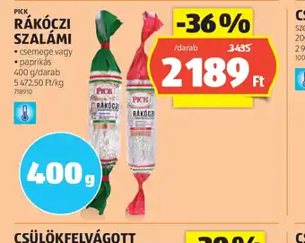 ALDI Pick Rákczi Szalámi ajánlat