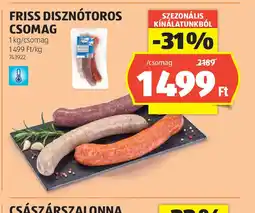 ALDI Friss diszntoros csomag ajánlat