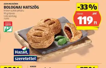 ALDI Bolognai Hátzsög ajánlat