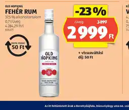 ALDI Old Hoping Fehér Rum ajánlat