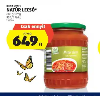 ALDI King's Crown Natúr Lecs ajánlat