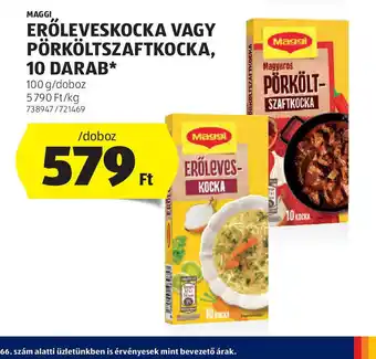 ALDI Maggi Erőleveskocka vagy Pörkölt sz KOCKAftkocka ajánlat