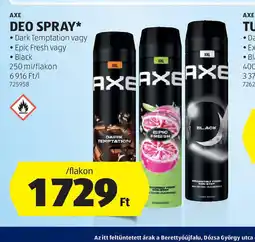 ALDI Axe Deo Spray ajánlat