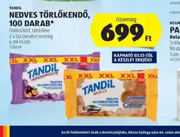 ALDI Nedves törlőkendő, 100 darab ajánlat