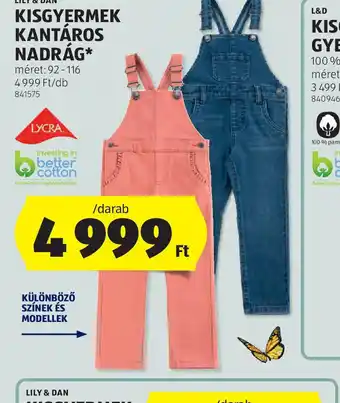 ALDI L.O.G.G. Kisgyermek Kantáros Nadrág ajánlat