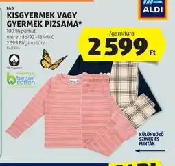 ALDI Kisgyermek vagy gyermek pizsama ajánlat