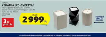 ALDI Casaria Kerámia LED-gyertya ajánlat