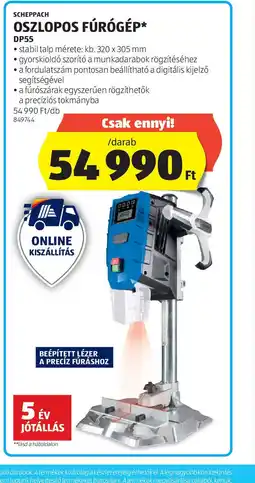 ALDI Scheppach Oszlopos Fúrgép ajánlat