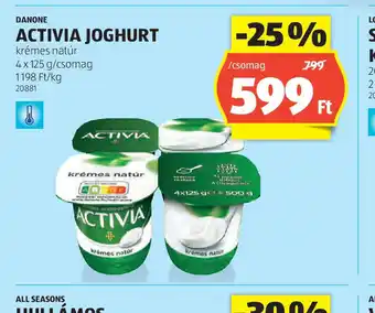 ALDI Danone Activia Joghurt ajánlat