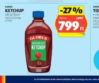 ALDI Globus Ketchup ajánlat