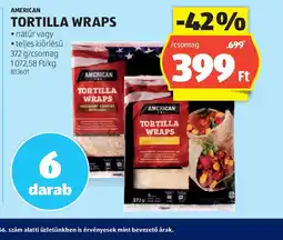 ALDI American Tortilla Wraps ajánlat