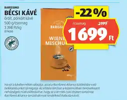 ALDI Barissimo Bécsi Kávé ajánlat