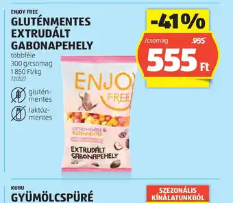 ALDI Enjoy Free Gluténmentes Extrudált Gabonapelyhe ajánlat