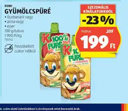 ALDI Kubu Gyümölcspüré ajánlat