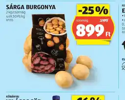 ALDI Sárga Burgonya ajánlat