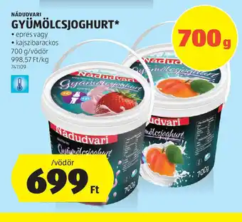 ALDI Nadudvari Gyümölcsjoghurt ajánlat