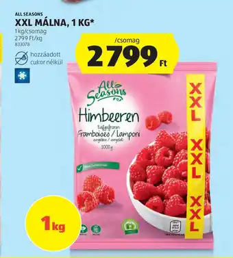 ALDI All Seasons XXL Málna ajánlat