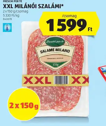 ALDI Freschiper XXL Miláni Szalámi ajánlat