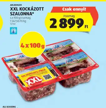 ALDI Arber XXL kockázott szalonna ajánlat