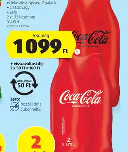 ALDI Coca-Cola Szénsavas Üdítőital ajánlat