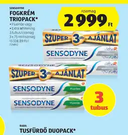 ALDI Sensodyne Fogkrém Triopack ajánlat