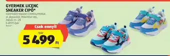 ALDI Gyerek Licenc Sneaker Cipő ajánlat