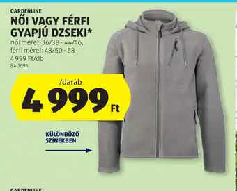 ALDI Gardesline Női vagy Férfi Gyapjú Dzseki ajánlat