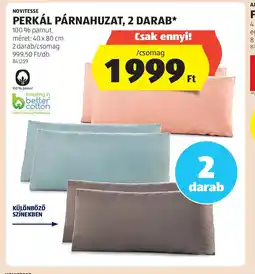 ALDI Perkál Párnahuzat, 2 darab ajánlat