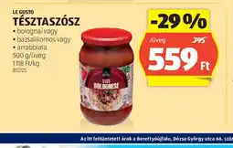 ALDI LE Tésztaszsz ajánlat