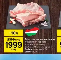 Tesco Friss magyar sertésoldalas ajánlat