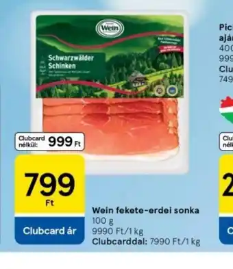 Tesco Schwarzw Clubcard 3999 Ftlder Schinken ajánlat