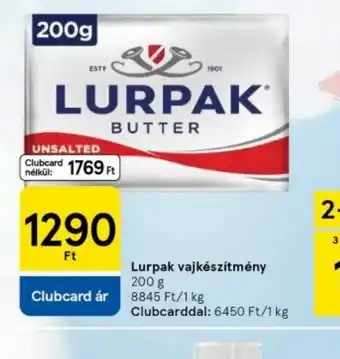 Tesco Lurpak vajkrémsajt ajánlat