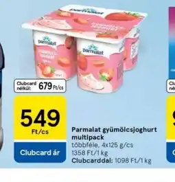 Tesco Parmalat gyümölcsjoghurt multipack ajánlat