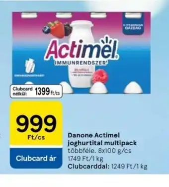 Tesco Danone Actimel joghurt ital multipack ajánlat