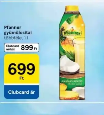 Tesco Pfänner Gyümölcsital ajánlat