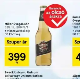 Tesco Miller Üveges Sör ajánlat