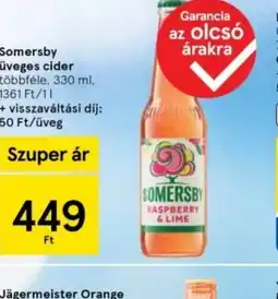 Tesco Somersby ízes cider ajánlat