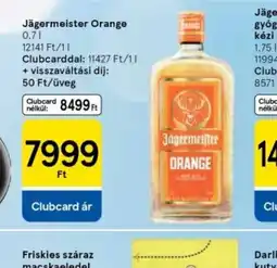 Tesco J Clubcard 20 990 Ftgermeister Orange ajánlat