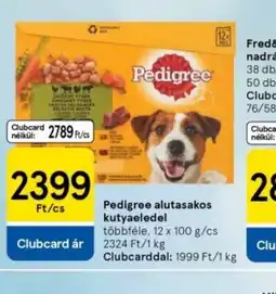 Tesco Pedigree alutasakos kutyaeledel ajánlat