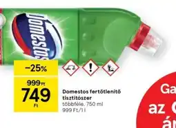 Tesco Domestos fertőtlenítő tisztítszer ajánlat